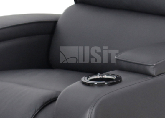 Одно место изогнутое УСИТ софы Реклинер подлокотника электрической роскошное современное Стлыле