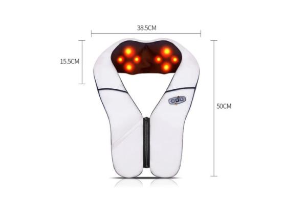 Intelligent PU Shiatsu Neck Shoulder Massager Positive And Reserve Zipper Merge