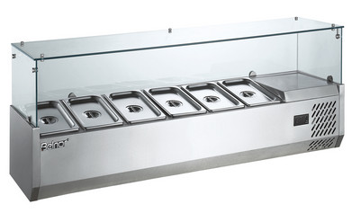 коммерчески адвокатское сословие салата замораживателя мороженного 1/3x6 с статическим охлаждая 3.5KW/220V