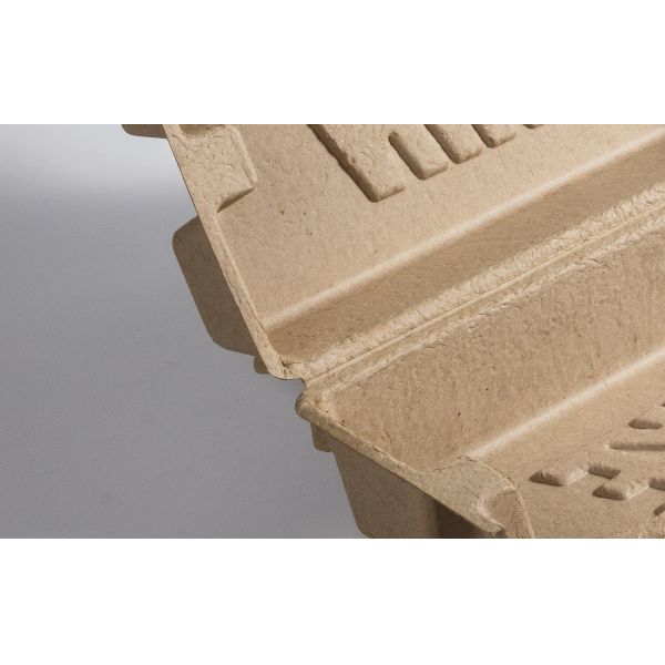 1.5mm Sustainable Thermoformed Packaging 100% Plastic Free Fiber Molded Pulp Shoe Box