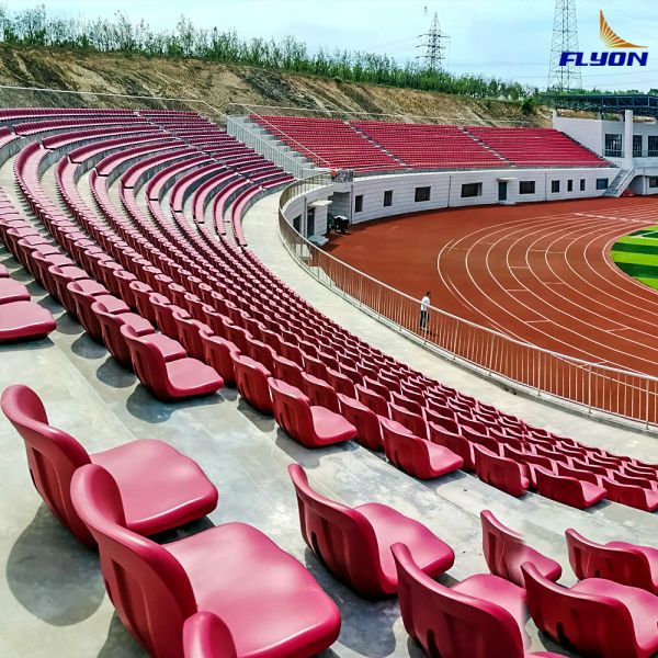 HDPE Material Fire Proof Anti-UV Plastic Stadium Seating and Stadium Fixed Chair for Indoor Outdoor Use