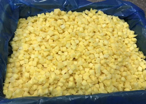 Delicious 10*10mm 15*15mm IQF Pineapple Cubes