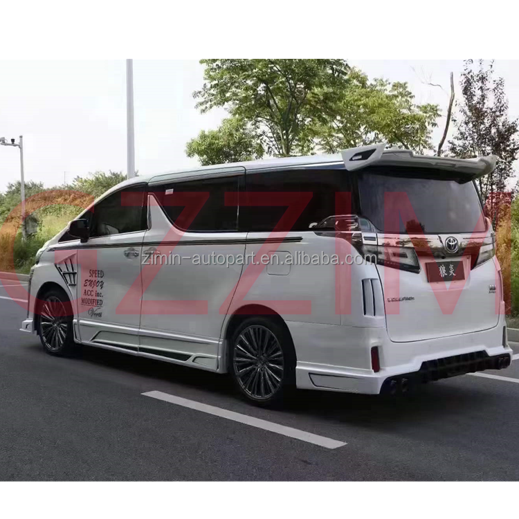 Car Bodykit Lips de pare-chocs avant et arrière Pour Toyota Alphard 2015-2018