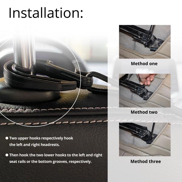 Dog Car Net Barrier Pet Barrier With Stretchable Storage Bag