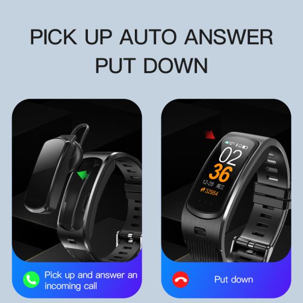 BLE	Full Touch SmartWatch 90MAH Alarm Metal Parts Health Tracking Bracelet
