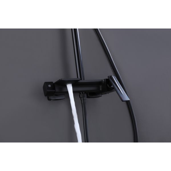 Brass Valve Core Shower System with 12 Inch Rainfall Shower Head and Handheld