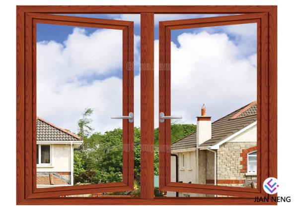 Thermal - Break Aluminium Windows And Doors 6063 - T5 Double Glaze French Casement Window