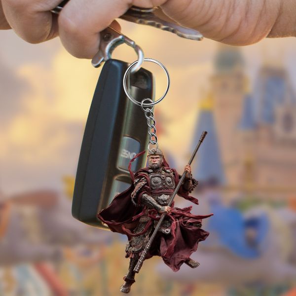 Black Myth Wukong Resin Pendant Witch Design 2D Acrylic Keychain for Car Keys Computer Bags