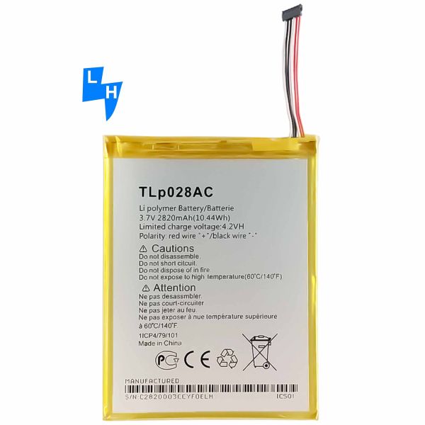 Baterías recargables de protección de doble IC para Alcatel 1216X PIXI7 1215 2820mAh