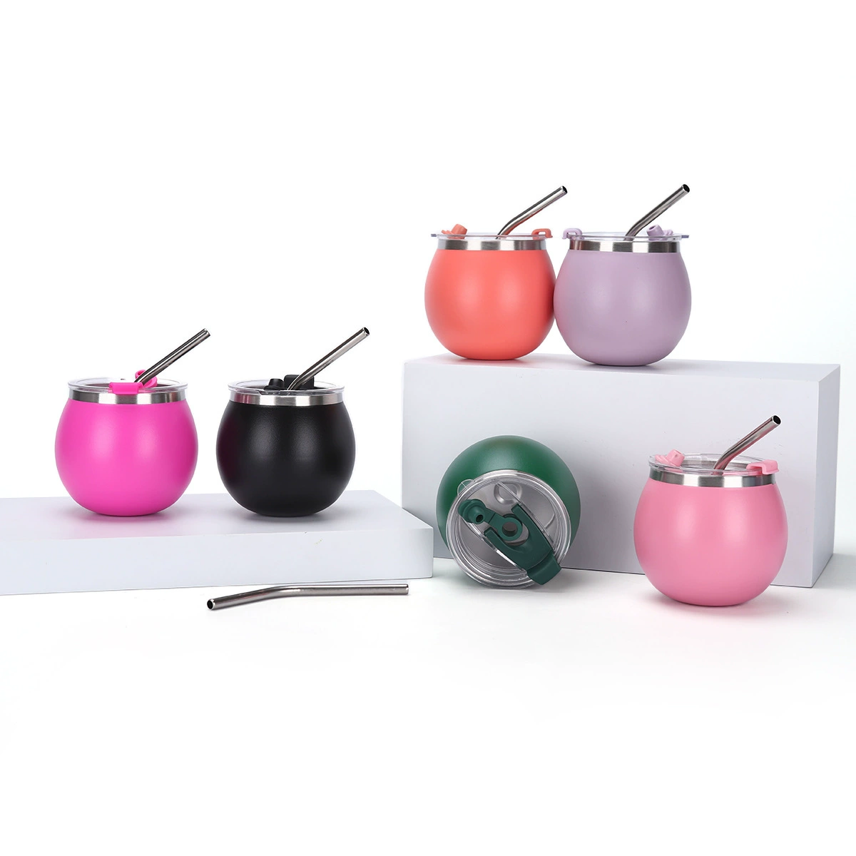 Cross-border Amazon 304 Stainless Steel Insulated Cup Mini Brazilian And Argentine Eggshell Cup Outdoor Portable Mate Cup