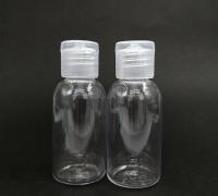 Free Sample Transparent PET Plastic Bottle with Flip Cap Empty Bottle Flip Cap Cream Bottle with Flip Cap with Factory Supply