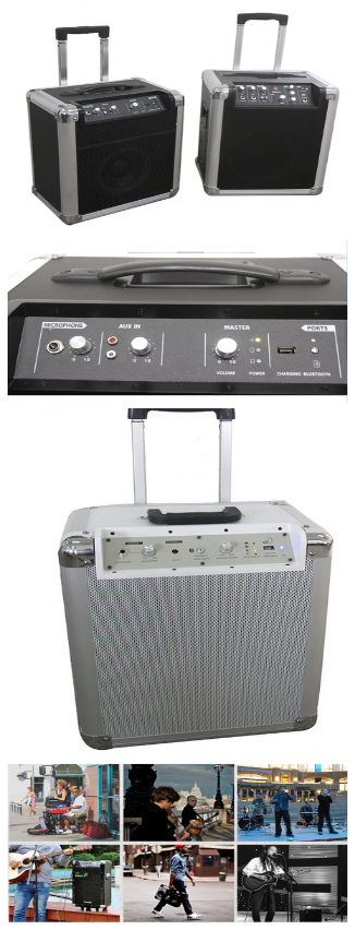 Professional Mp3 Player Bluetooth Trolley Speaker Portable With SD Card Reader