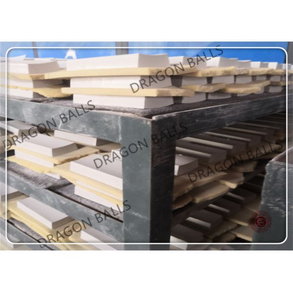 Industrial Ceramics High Alumina Lining Brick For Grinding Mill , Long Life