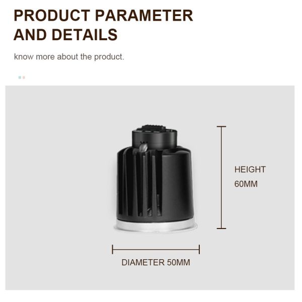 3000K/4000K/5000K Adjustable MR16 Module 9W COB LED For Commercial Lighting