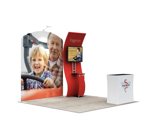 3*3M Modular Convention Booth Displays Easy Assemble Straight Flat Advertising Usage