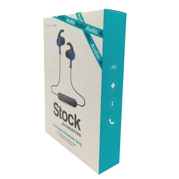 Audio Earphone Cardboard Gift Box Folding Wireless Bluetooth Earphones Packaging Boxes