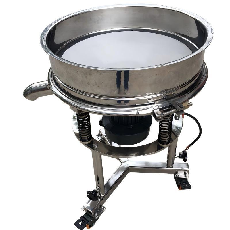 Stainless steel 304 high-frequency vibrating screen for efficient and low noise screening of ceramic glaze and latex paint