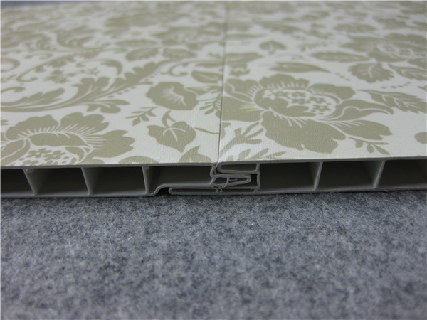 Fireproof Flower Plastic PVC Ceiling Panels Hotel And Restaurant Wall