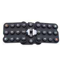 Botones de silicona personalizados, varios botones de goma para panel de control