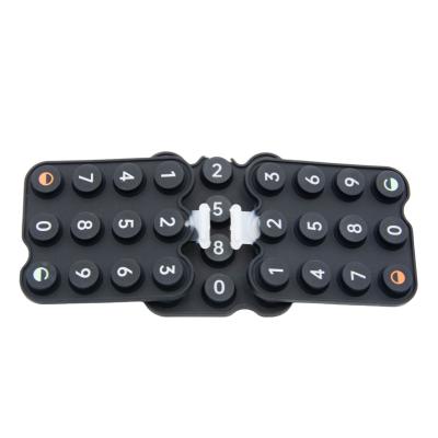 Boutons en silicone personnalisés, divers boutons en caoutchouc pour panneau de commande