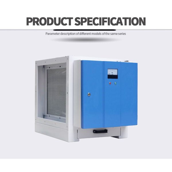 Wholesale Electrostatic Precipitator for Commercial kitchen Lampblack Purifier 98% commercial restaurant kitchen exhaust smoke filter ESP price electrostatic precipitator for coffee roaster