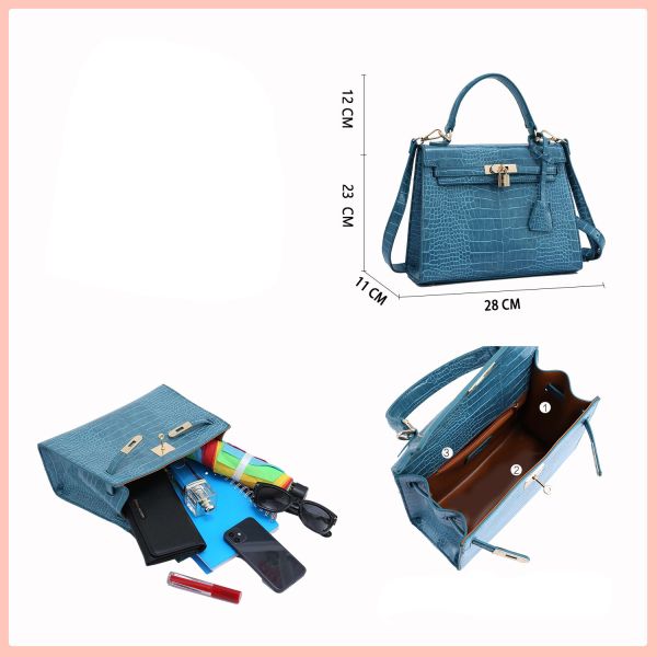 new full  crocodile satchel Croosbag sling bag