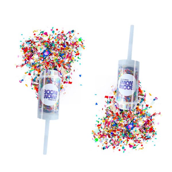 Flame Retardant Paper Push Pop Confetti Poppers