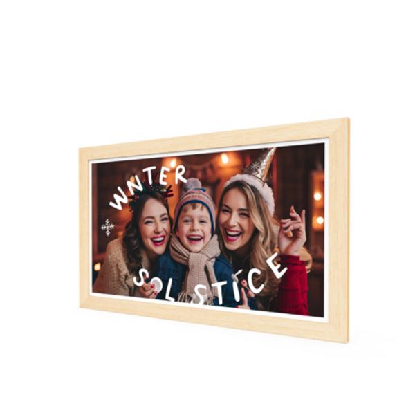 21.5Inch RK3588 Wooden Frame Android 13 Tablet POE NFC Wall Mounted Tablet PC for Advertising Use