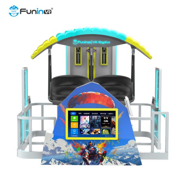 Variety Of Content 9D Virtual Reality Simulator  VR Skydive Offering Surround Sound And Multiple Platform Features Designed For Interactive