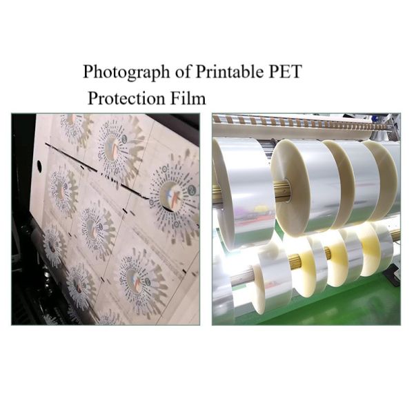 High Clarity Printable Self Adhesive PET Protection Film for LCD Glass Touch Panel Silicone Parts and Monitor