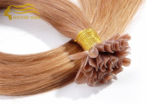 55CM Pre Bonded U Tip Hair Extensions - 1.0 Gram Silk Straight U-Tip Remy Hair Extensions For Sale