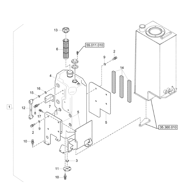 33Q6-02600 33Q602600 Граница топлива CASE Части для экскаватора CX26C CX33C