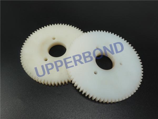 Tobacco Machinery White Color Plastic Gear Spare Parts