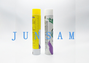 Elongated Nozzle Aluminum Tube Container Light Weight Small Dosage D13.5MM