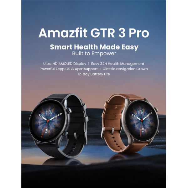 Newest Original Amazfit GTR 3 Pro GTR3 Pro Waterproof  Sleep Tracker SmartWatch Sport Watch Gtr3 Pro