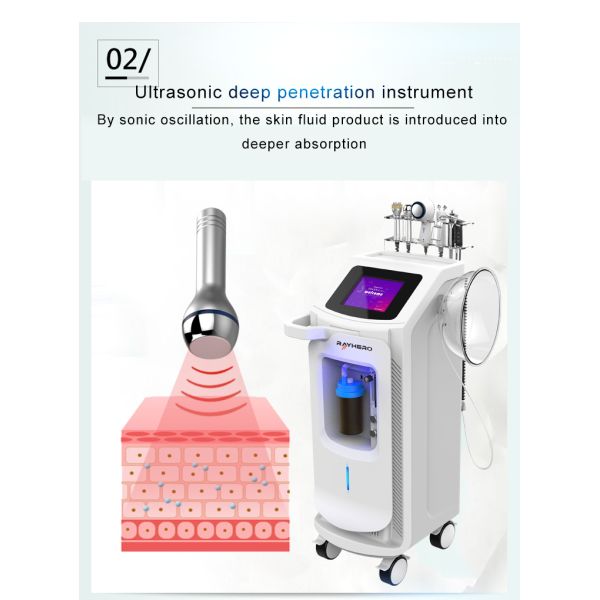 Skin Deep Cleaning Hydrafacial Device , Multifunctional Oxygen BIO Hydra Facial Machines