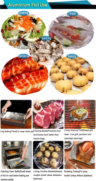 Food Use And Composited Treatment Aluminum Foil Roll Backed Paper Packaging Material