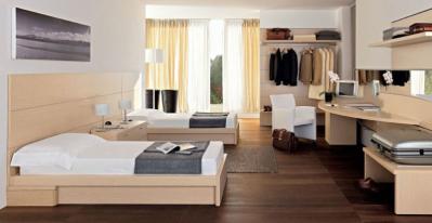 MDF/Melamine Hotel Bedroom Furniture,Standard Room Bed,Nightstand,TV Cabinet,Luaage Rack/Table,MIni Cabinet