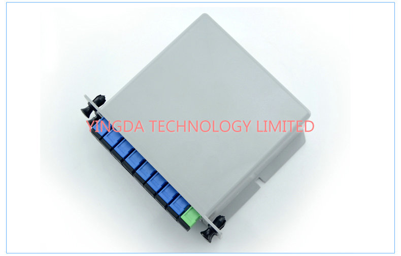 Алюминий Splitter стекловолокна LGX PLC сети GPON 2 шасси кассеты шлица