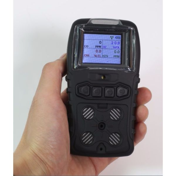 3.7V Rechargeable Battery Portable Gas Detector K60-IV For CO H2S LEL