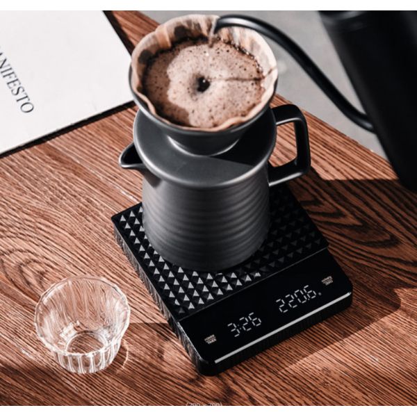 LED Display Kitchen Scale with Touch Screen Timer Function and Customized OEM Product weight 298g Digital Coffee Scale