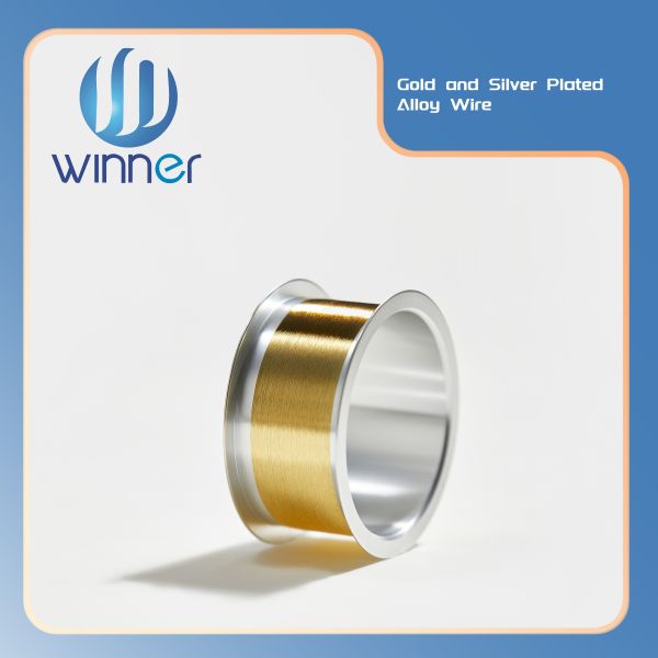 Factory Gold Coated Silver Wire High Conductivity Semiconductor Micro Electrode Raw Material