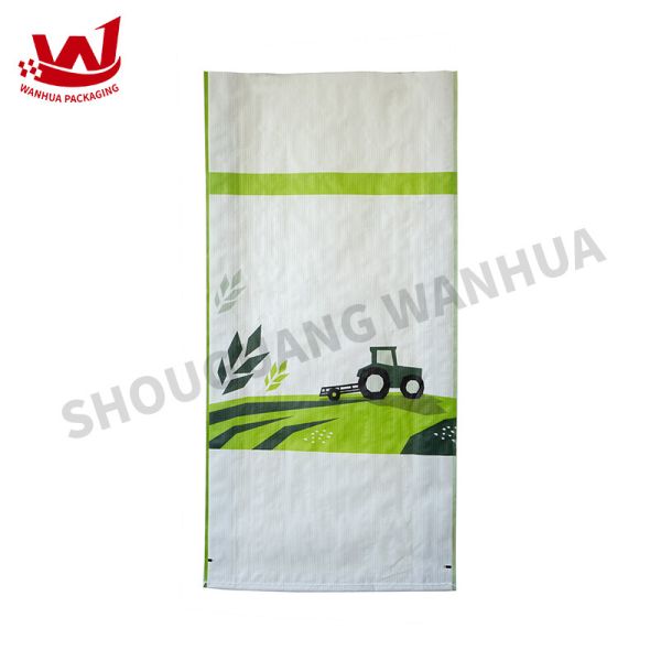 BOPP Film Coated Color Printed Pp Woven Fertilizer Bag / Woven Sack Bag