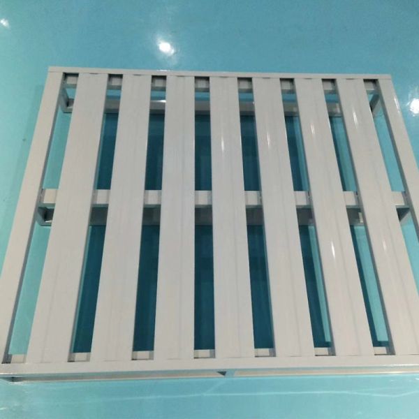 Palette d'acier d'entrepôt industriel sur mesure Palette d'acier lourd de 2 voies