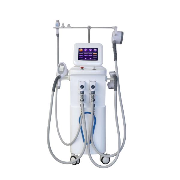 Beauty Vacuum RF Slimming Machine , Standing Cellulite Vacuum Roller Machine