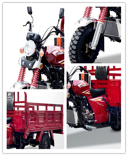 175cc двигатель Водоохлаждаемый трехколесный трехколесный мотоцикл для легкой нагрузки 3500 мм