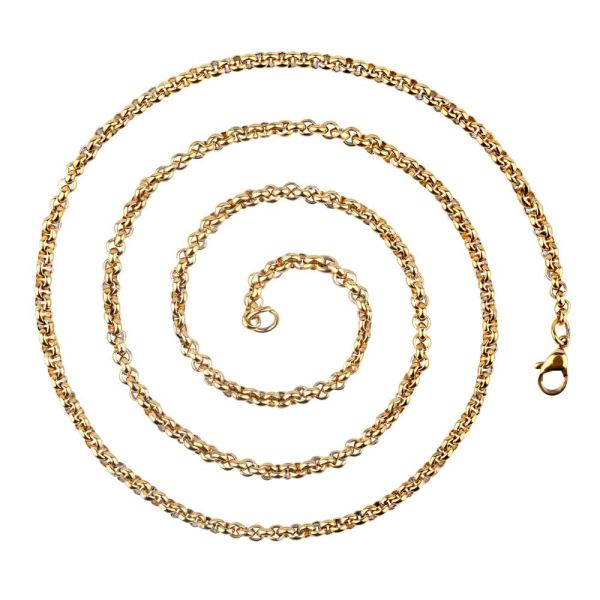 Stainless Steel Pearl Chain Necklace 2.0mm Wide 16
