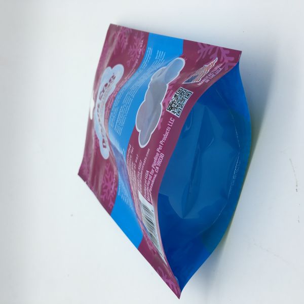 stand up pet food pouch with zipper , plastic packaging food bag