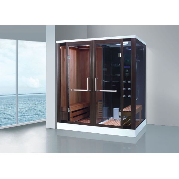Sauna Combined Steam Room With Shower For Villa Use