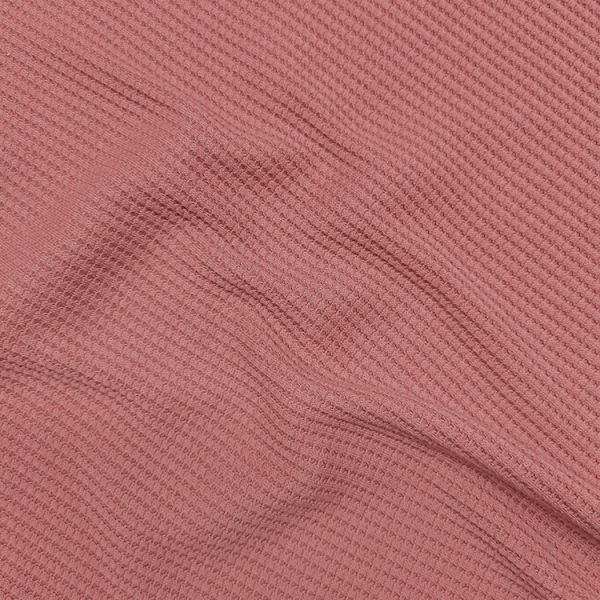 Eco Friendly Organic Cotton Recycled Polyester 3*3 Waffle Women Top Fabric